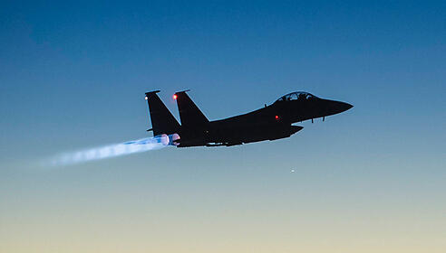 A US F-15. Three were downed in Kuwait; a fourth prompted a rescue operation for its weapons systems officer (Photo: AP) A US F-15. Three were downed in Kuwait; a fourth prompted a rescue operation for its weapons systems officer