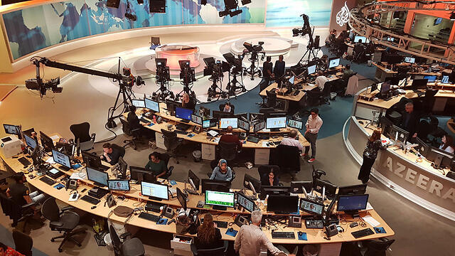 Al-Jazeera studio in Qatar (Photo: AP)
