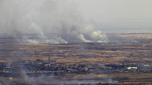 Israel responds by hitting Syrian target, earlier in the week (Photo: AFP) (צילום: AFP) Israel responds by hitting Syrian target, earlier in the week (Photo: AFP)