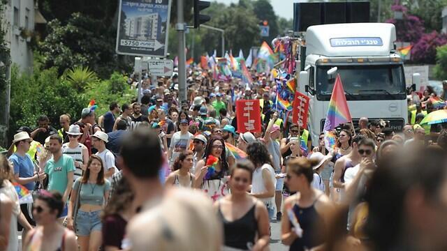 Haifa Pride Parade (Photo: Zohar Shahar) (צילום: זהר שחר) Haifa Pride Parade (Photo: Zohar Shahar)
