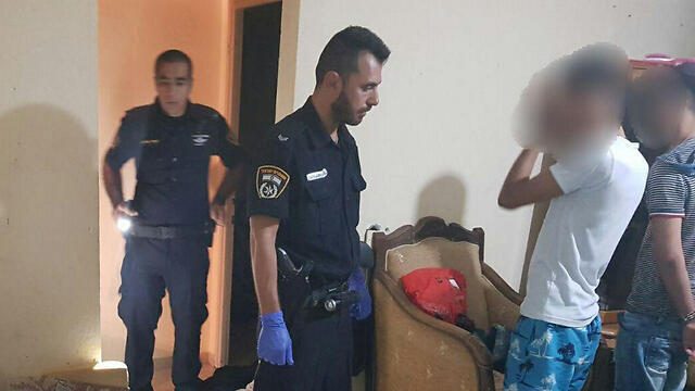 Палестинские нелегалы. Фото: пресс-служба полиции