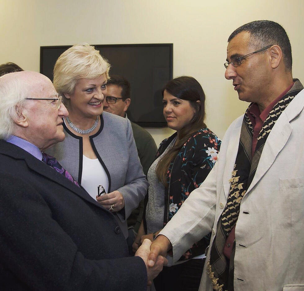 Irish President Michael D. Higgins meets with BDS Founder and Director Omar Barghouti