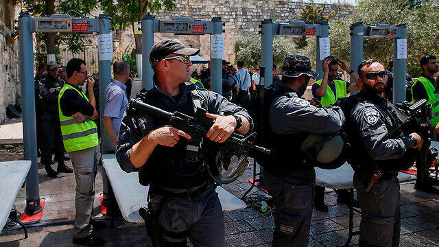 Temple Mount metal detectors (Photo: AFP)