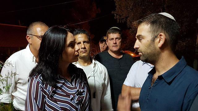 Minister Regev visits Halamish following terror attack, calling Shin Bet’s claims ‘delusional’ (Photo: TPS) (צילום: TPS) Minister Regev visits Halamish following terror attack, calling Shin Bet’s claims ‘delusional’ (Photo: TPS)