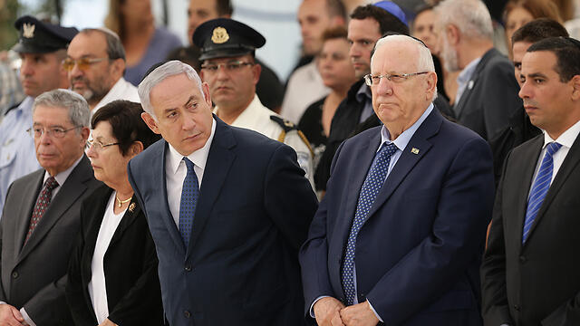PM Netanyahu (L) and President Rivlin