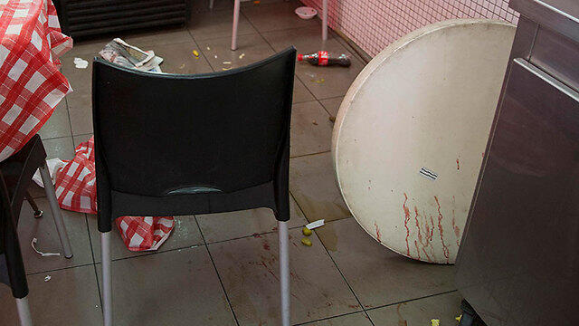 The scene of the attack (Photo: AP)