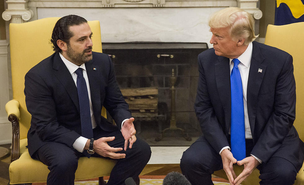 Lebanese PM Saad Hariri and Donald Trump in the White House (Photo: MCT) (צילום: MCT) Lebanese PM Saad Hariri and Donald Trump in the White House (Photo: MCT)