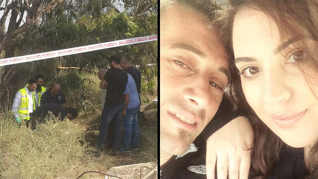 Место обнаружения трупа. Харуф и Михаль (צילום: דוברות המשטרה) Место обнаружения трупа. Харуф и Михаль