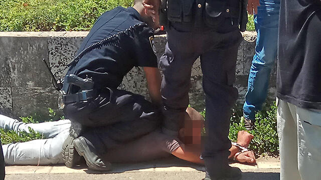 Задержание террориста. Фото: Матан Цукерт