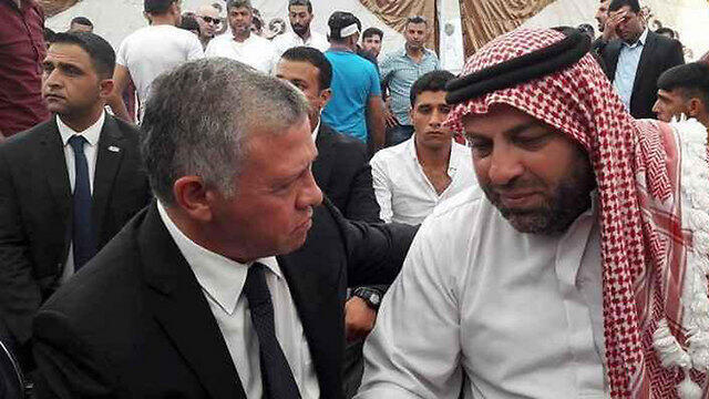 King Abdullah visiting the bereaved family of the young man killed after attacking Israeli guard with screwdrivernullnull King Abdullah visiting the bereaved family of the young man killed after attacking Israeli guard with screwdriver