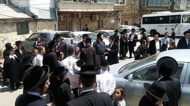 Haredi protest in Meah Shearim