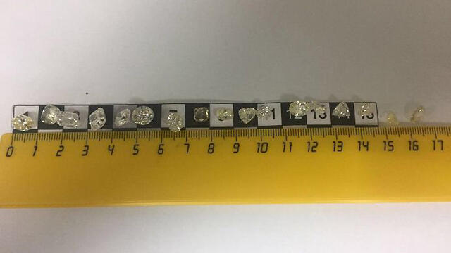 The seized diamonds (Photo: Russian customs)