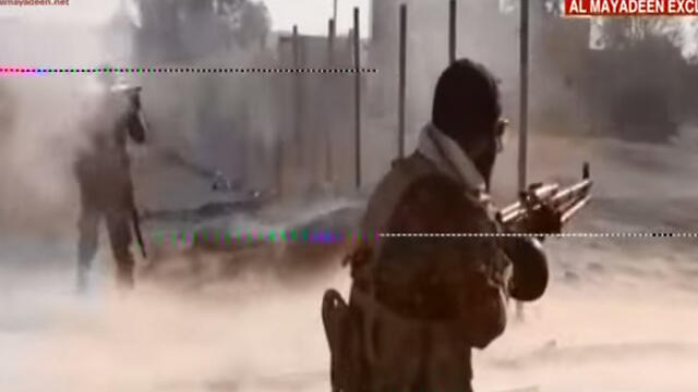 Iranian Revolutionary Guards fighters in Syria