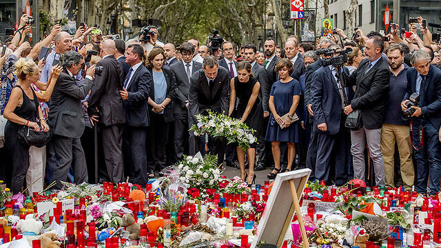 Место теракта в Барселоне. Фото: MCT