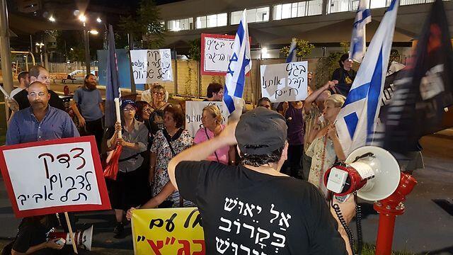 The protest in South Tel Aviv (Photo Yariv Katz)