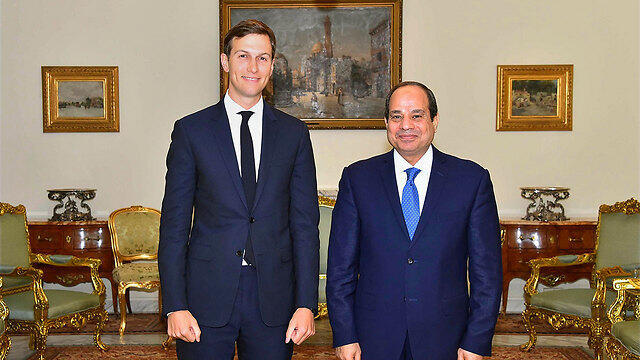 Jared Kushner and President al-Sisi in 2017