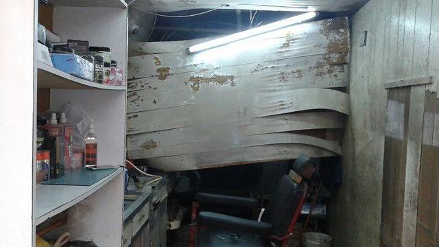 Damage from the sonic boom allegedly caused by Israeli jetsnullnull Damage from the sonic boom allegedly caused by Israeli jets