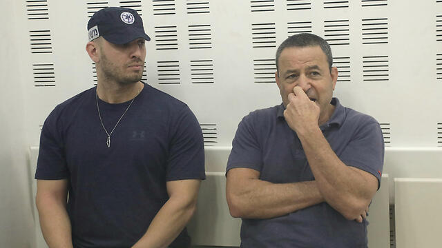 Brosh, right, in court (Photo: Shaul Golan)