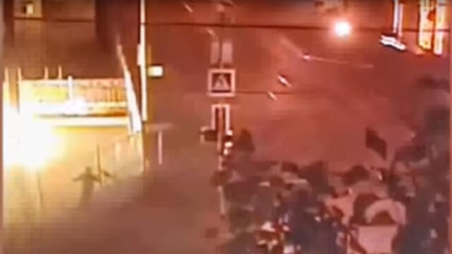 A still from the security video