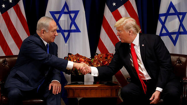 Trump and Netanyahu upon their meeting (Photo: Reuters)