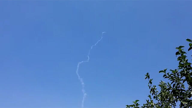Patriot fired over Golan Heights (Photo: Yoni Lobliner)