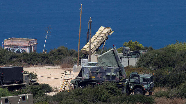The IDF Patriot missile launching battery