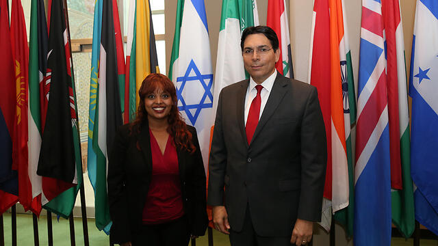 Danielle Daseta and Danny Danon at the United Nationsnullnull Danielle Daseta and Danny Danon at the United Nations