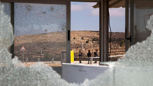 Scene of terror attack in Har Adar in September 2017