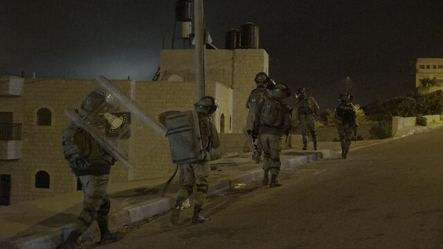 IDF forces mapped out the terrorist's home before demolition (IDF Spokesperson's Unit)