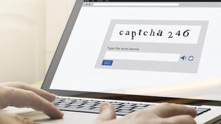 Проверка методом CAPTCHA. Иллюстрация 