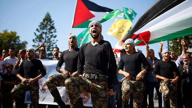 Celebrations of the Hamas-Fatah reconciliation agreement in Gaza
