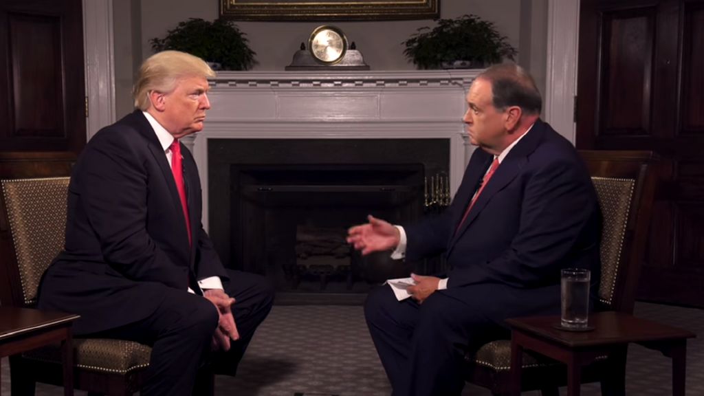 President Donald Trump and Ambassador Mike Huckabee