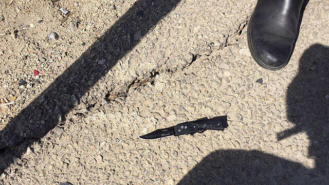 The knife used in the attack