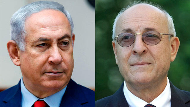 Prime Minister Benjamin Netanyahu (L) and Yitzhak Molcho (צילום: אלכס קולומויסקי, AFP) Prime Minister Benjamin Netanyahu (L) and Yitzhak Molcho