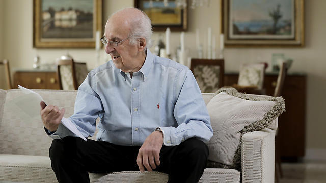 Peter Hirschmann, holding the letter (Photo: AP) Peter Hirschmann, holding the letter