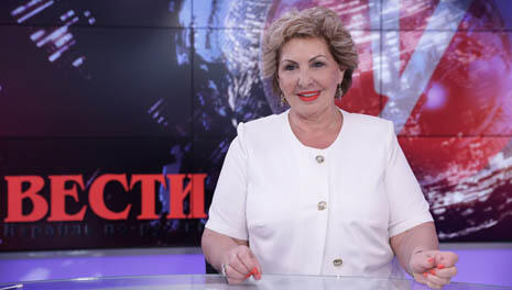 Министр алии Софа Ландвер в студии "Вестей"