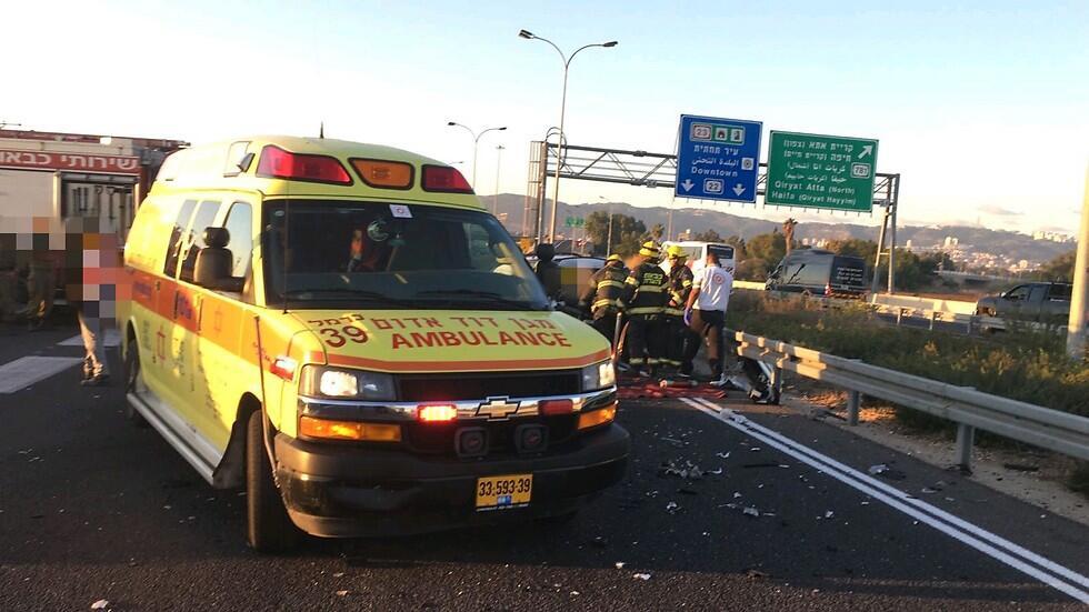 Место ДТП на севере. Фото: МАДА (צילום: דוברות מד"א) Место ДТП на севере. Фото: МАДА