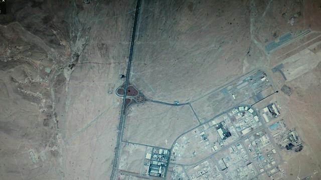 Satellite images of the area before the alleged attack