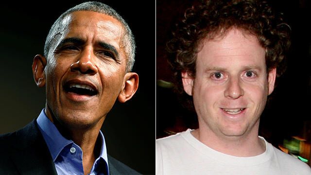 Former US President Obama and Lior Schleien