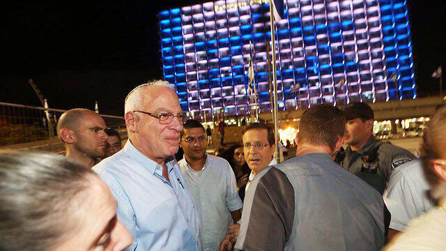 Uri Ariel at the rally