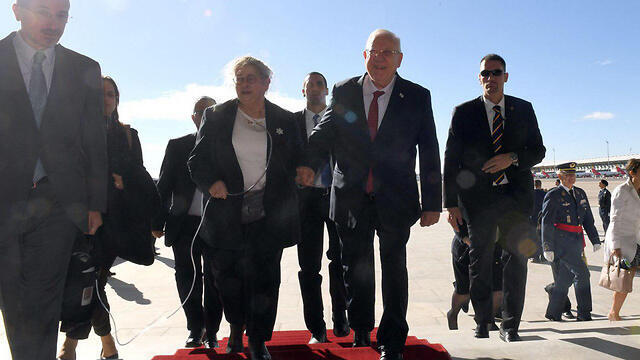 Rivlin with wife, Nehama (צילום: חיים צח / לע"מ) Rivlin with wife, Nehama