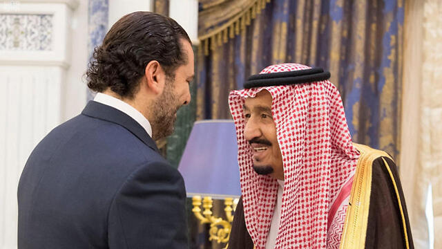 Resigning Lebanese Prime Minister Saad al-Hariri with Saudi King Salman. Lebanon is an integral part of the Iranian plan