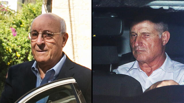 Netanyahu's confidants Molcho (L) and Shimron have already testified on the affair, and may be indicted for their part (צילום: אוהד צויגנברג, יריב קץ) Netanyahu's confidants Molcho (L) and Shimron have already testified on the affair, and may be indicted for their part
