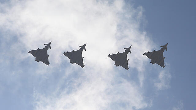 Fighter jets taking part in Blue Flag
