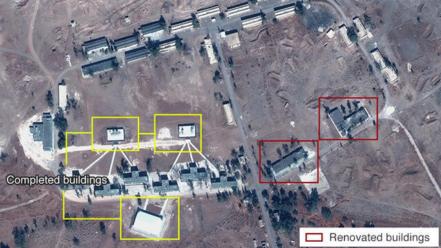 Иранский объект в Сирии. Фото: Digital Globe, McKenzie intelligence Services, BBC (צילום: Digital Globe, McKenze intelligence Services ,BBC) Иранский объект в Сирии. Фото: Digital Globe, McKenzie intelligence Services, BBC