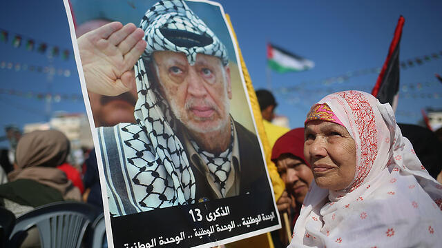 Митинг в Газе в память об Арафате, 2017 год. Фото: AFP