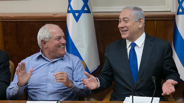 Minister Haim Katz and PM Netanyahu