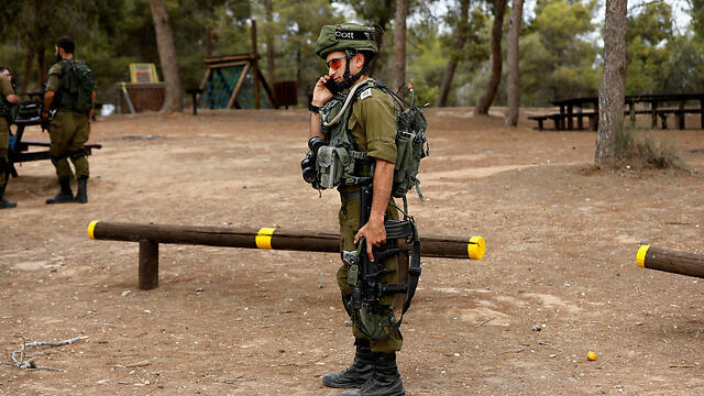 IDF soldiers training in light of increased tension