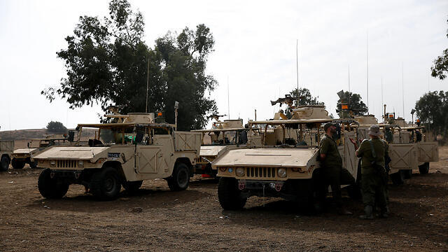 IDF forces at the Gaza border