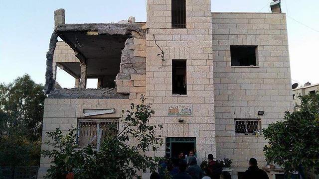 The terrorist's demolished home in Har Adar
